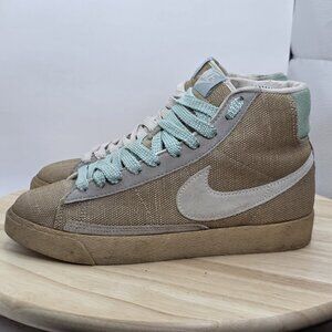 Womens Size 7 - Vintage 2004 Nike Blazer‎ Mid 73 Wheat 310031-221 Stussy Y2K